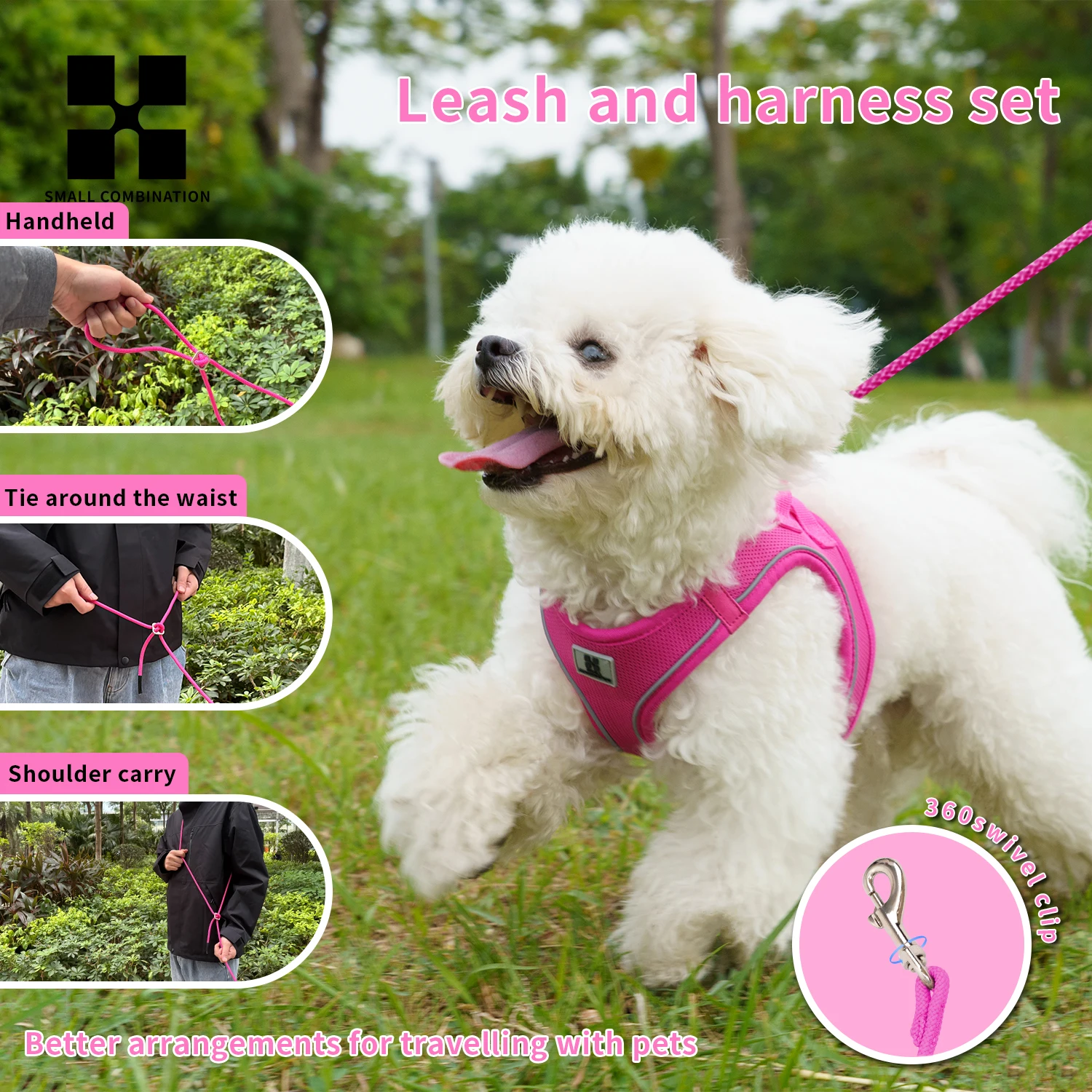 Dog Harness Leash Set for Small Medium Dog - Image 4