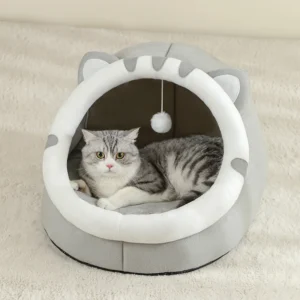 Super Cat Bed Warm Pet House Kitten Cave Cushion Cat