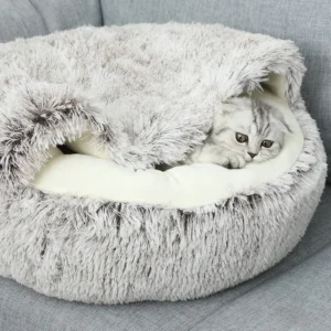 Autumn and Winter soft plush pet bed and pet